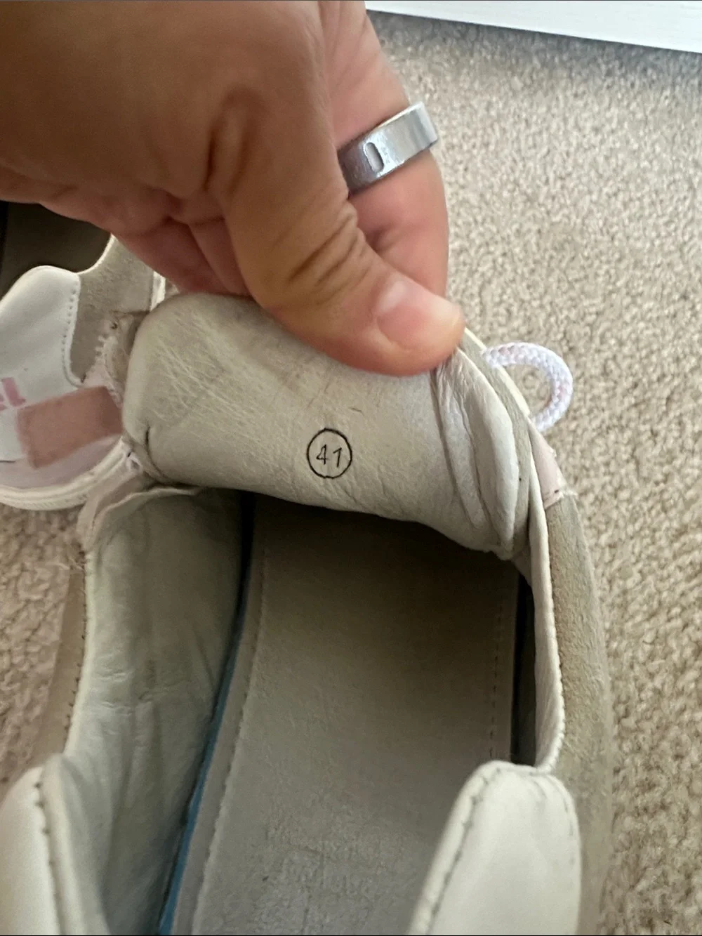 Koel Barefoot Sneaker EU 41 (US W 9.5 - 10) White Suede Zip EUC